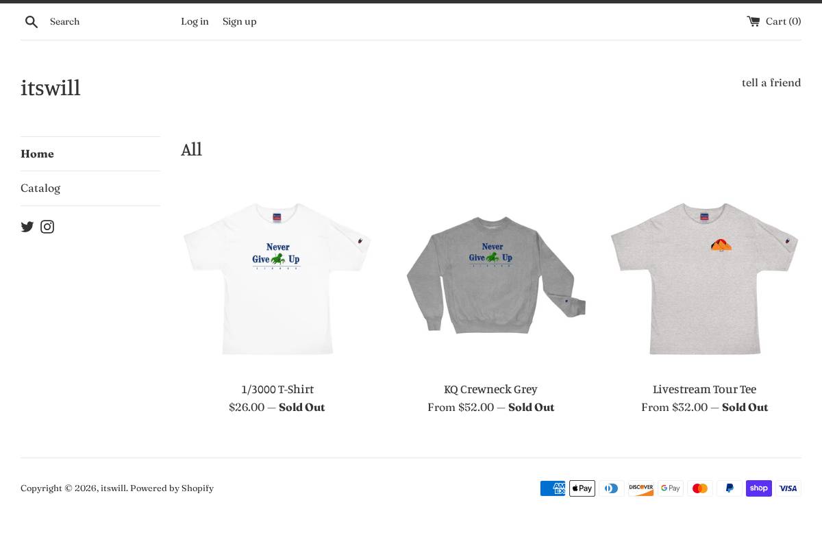 itswill.shop homepage screenshot