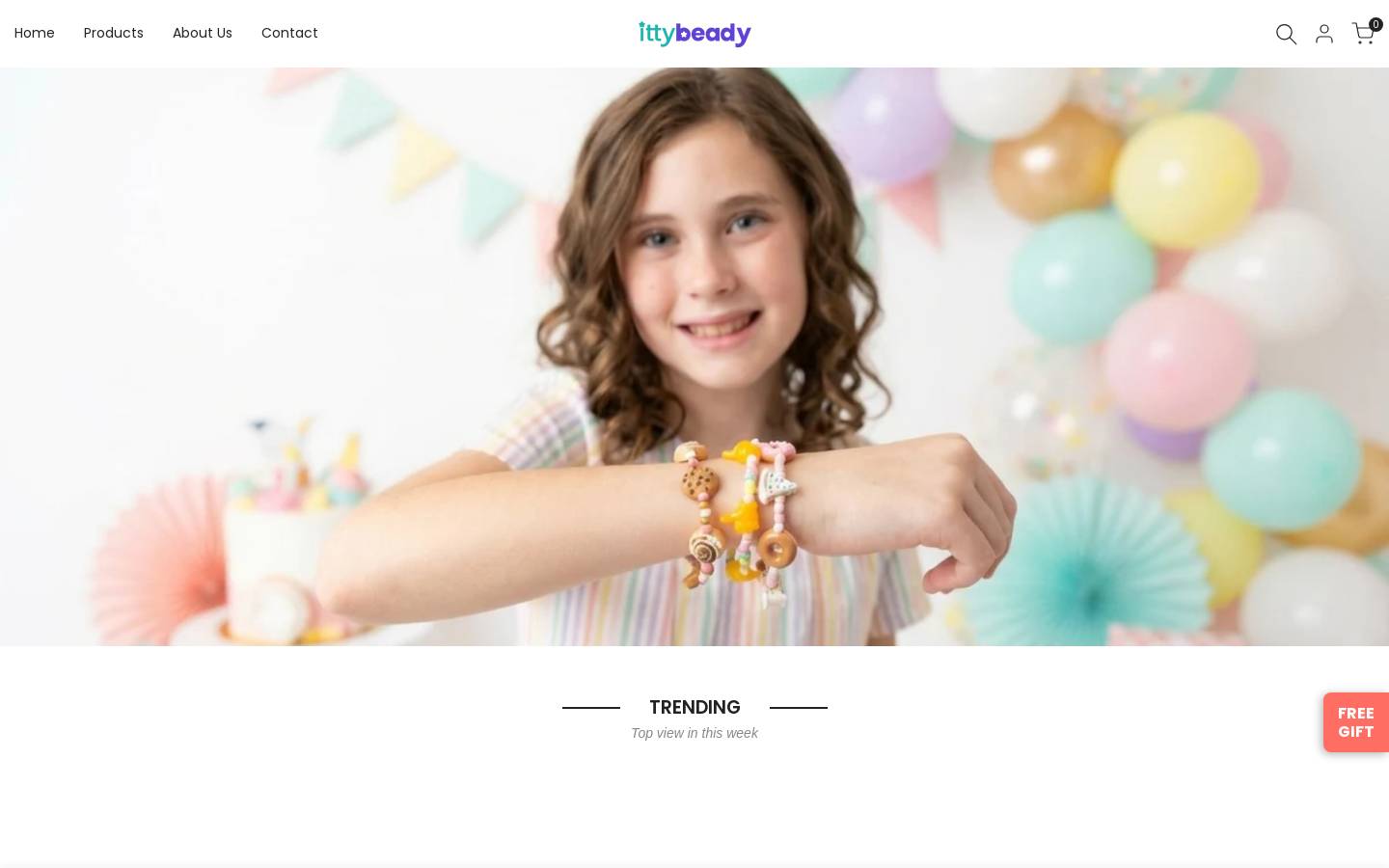 ittybeady.com homepage screenshot
