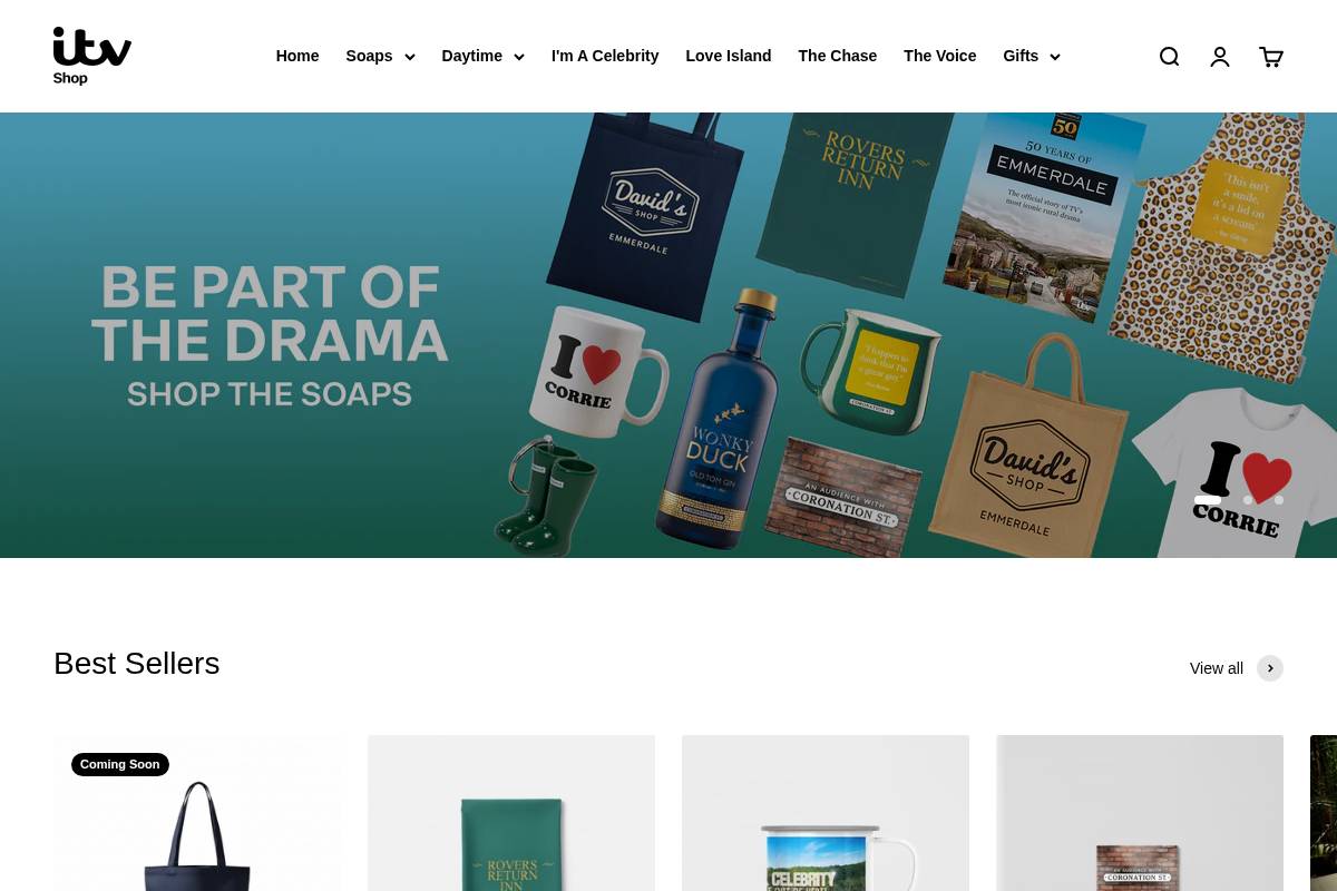 Itvshop homepage screenshot