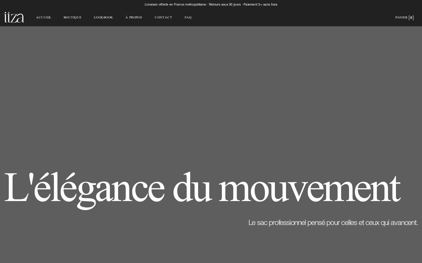 itza.fr homepage screenshot