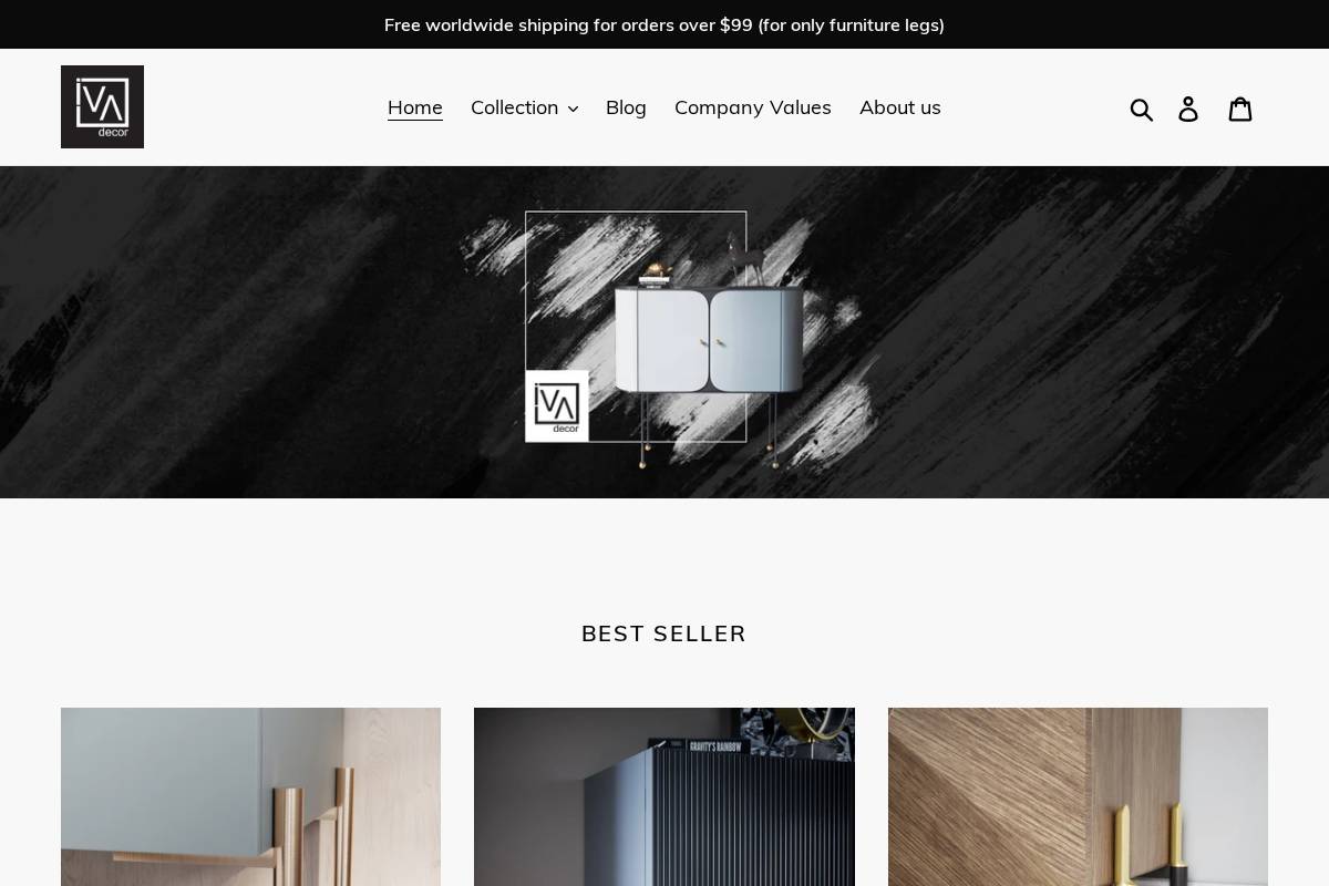 ivadecorstudio.com homepage screenshot