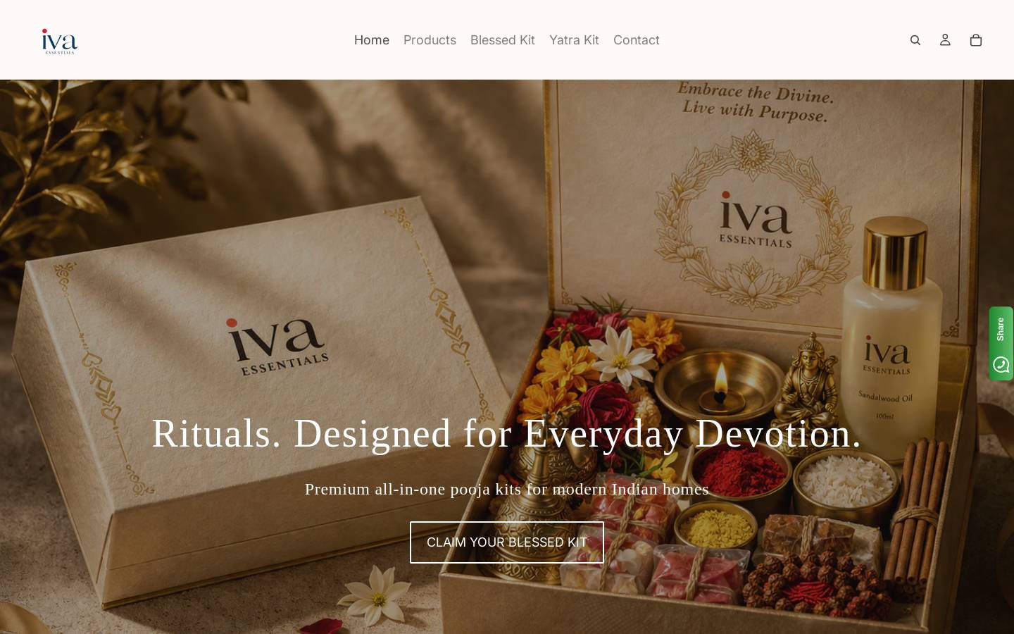 ivaessentials.com homepage screenshot