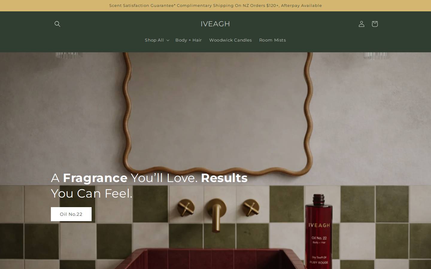 iveagh.co homepage screenshot