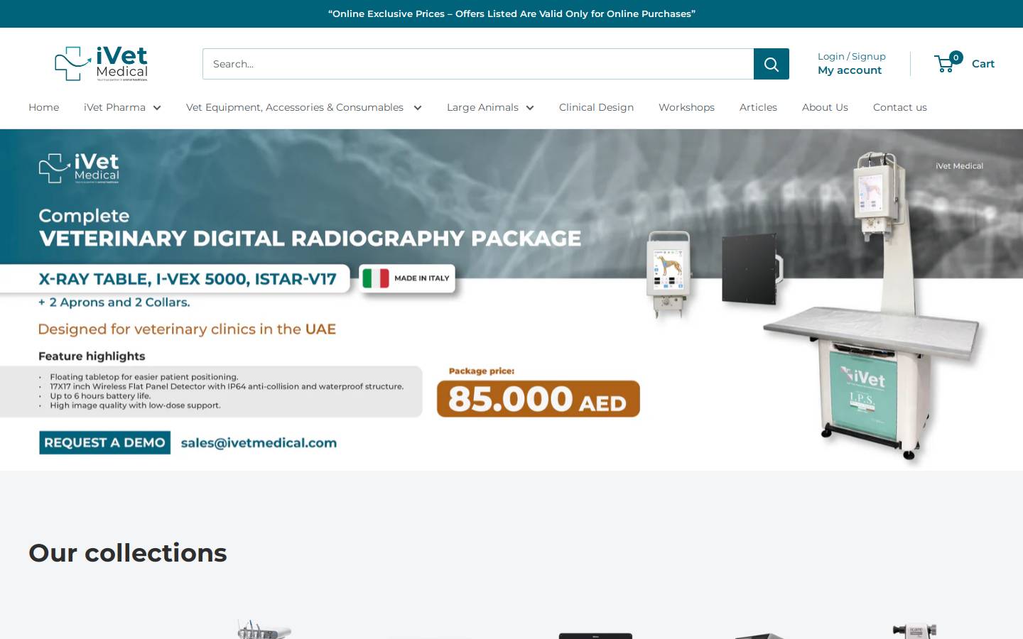 ivetmedical.com homepage screenshot