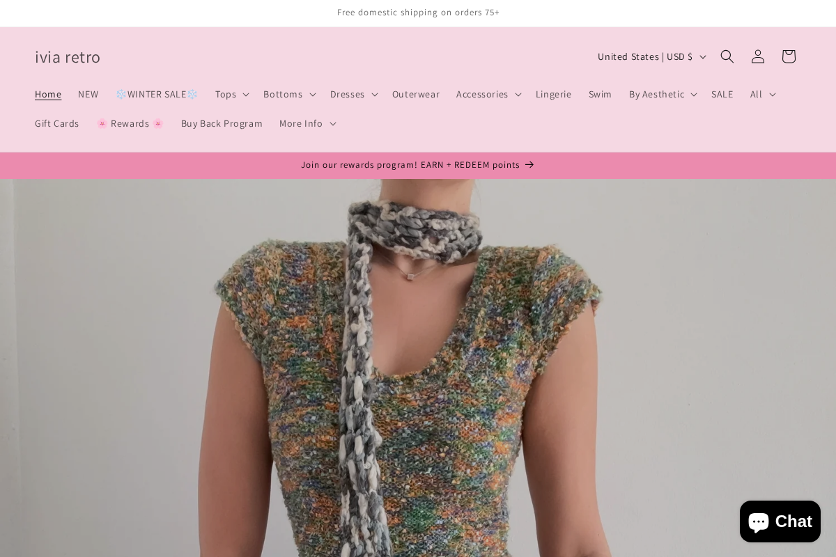 ivia retro homepage screenshot