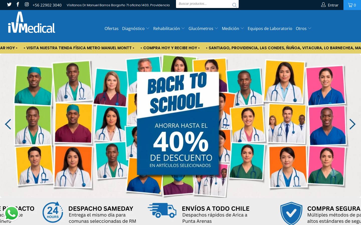 ivmedical.cl homepage screenshot