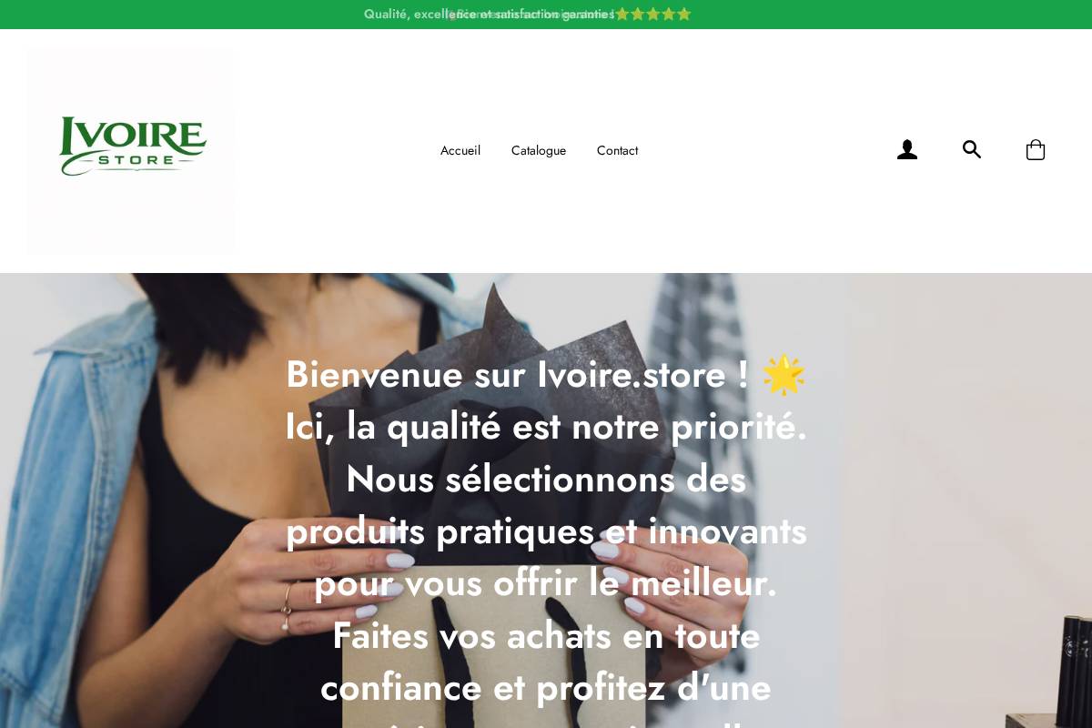 ivoire.store homepage screenshot