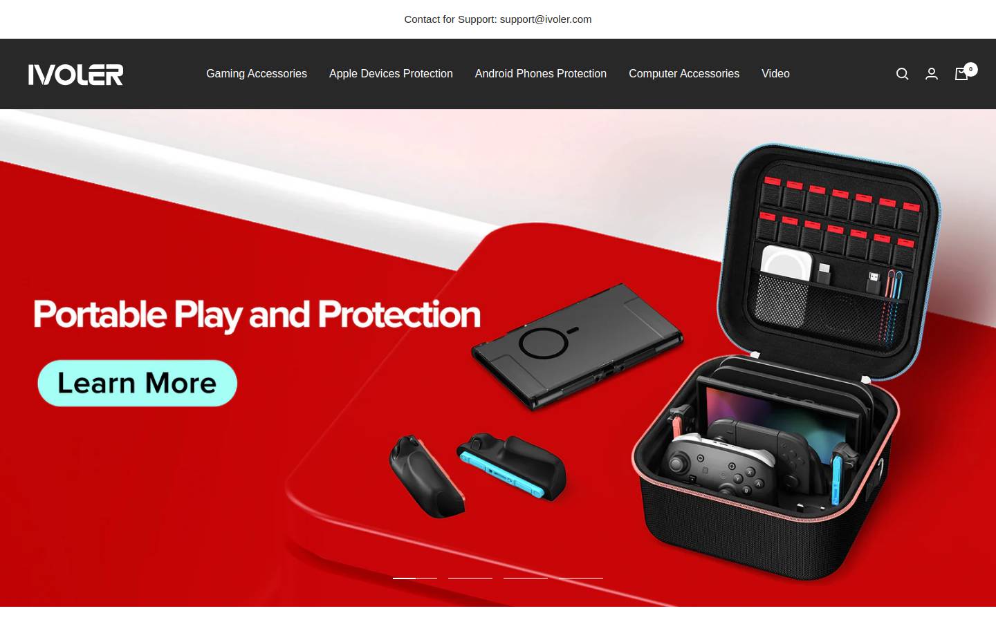ivoler.com homepage screenshot