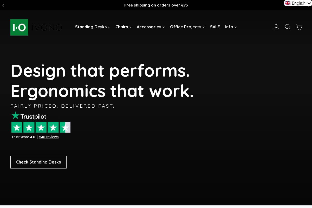 ivono.eu homepage screenshot