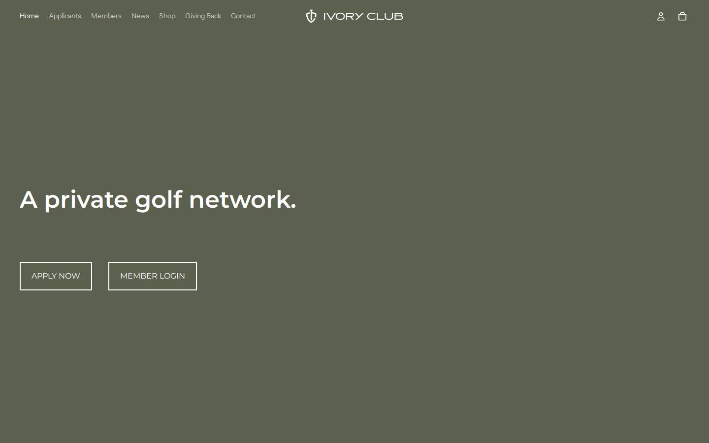 ivory-club.com homepage screenshot