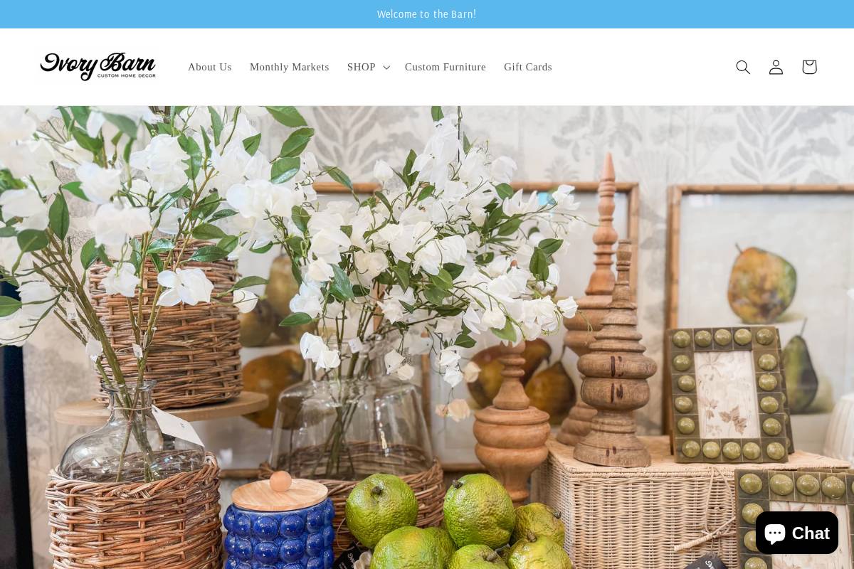 ivorybarn.net homepage screenshot