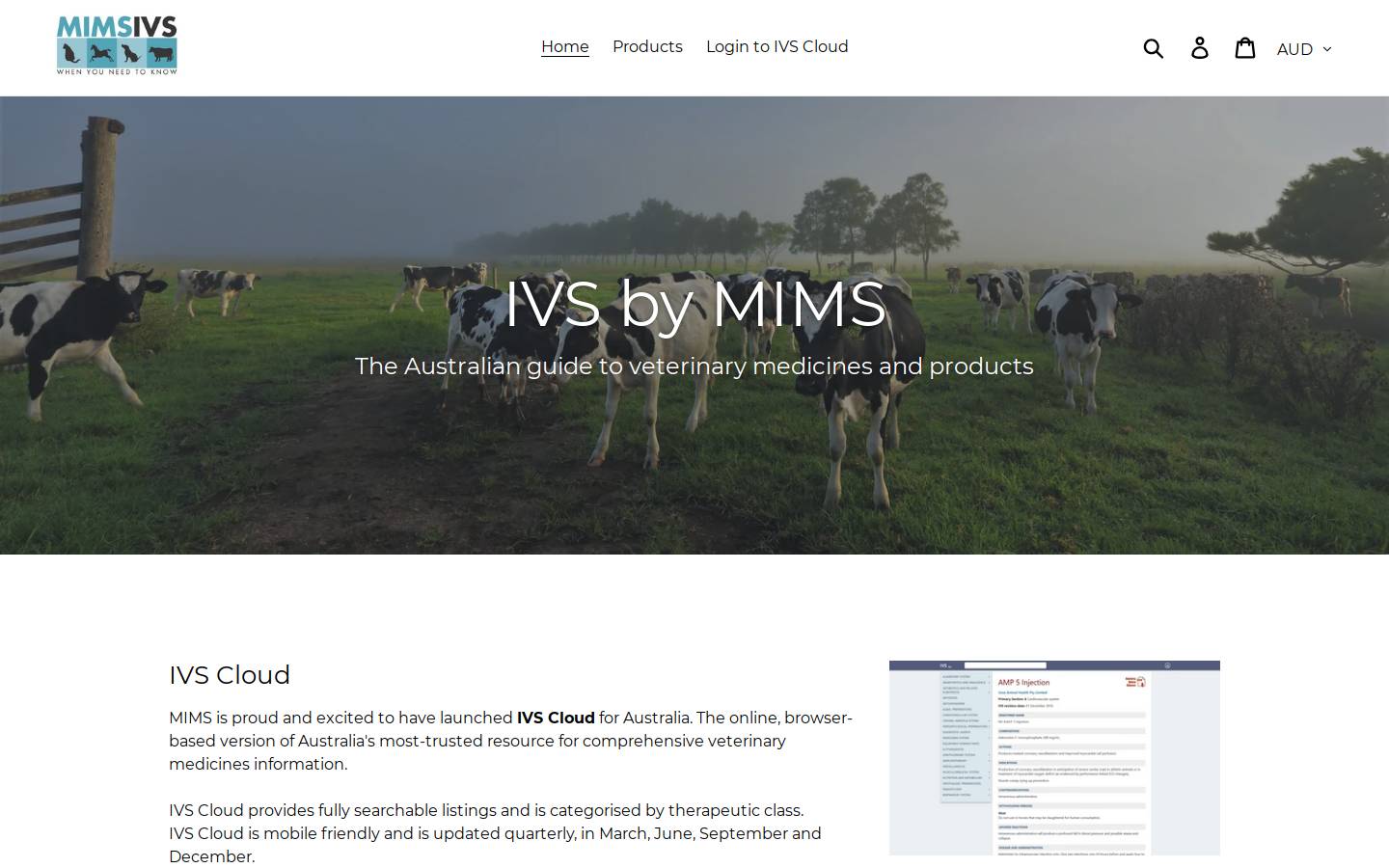 ivs.com.au homepage screenshot