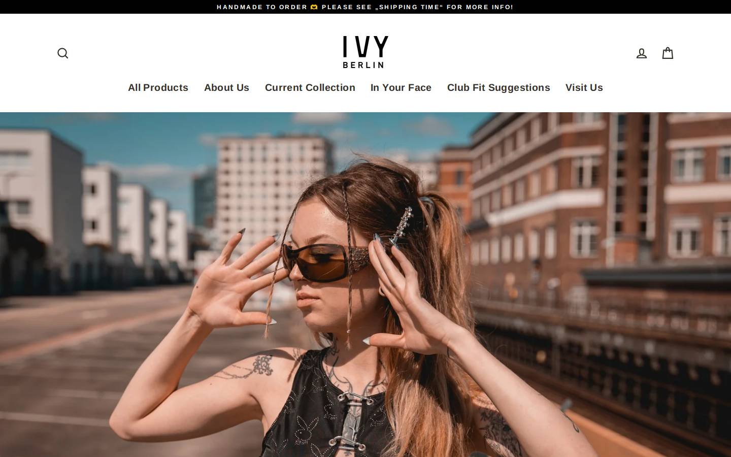IVY Berlin homepage screenshot