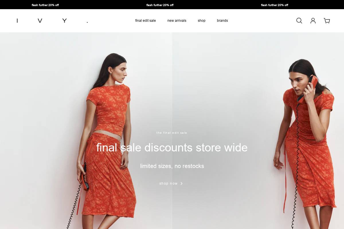 ivydc.com.au homepage screenshot