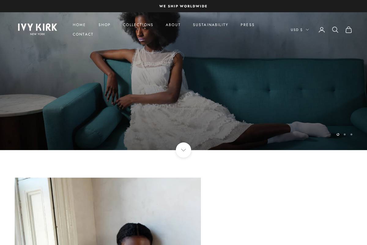 ivykirk.com homepage screenshot