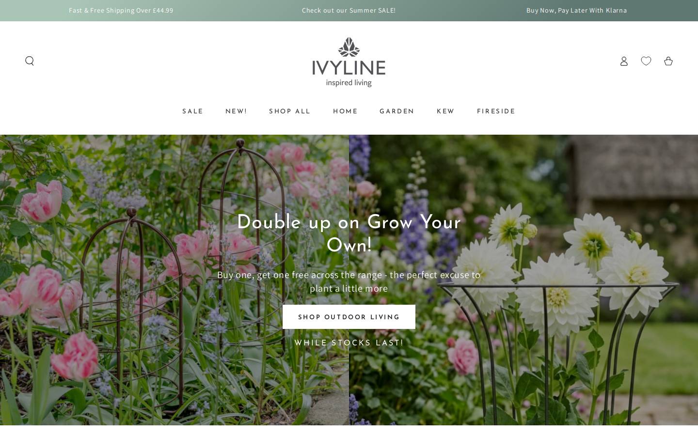 Ivyline homepage screenshot