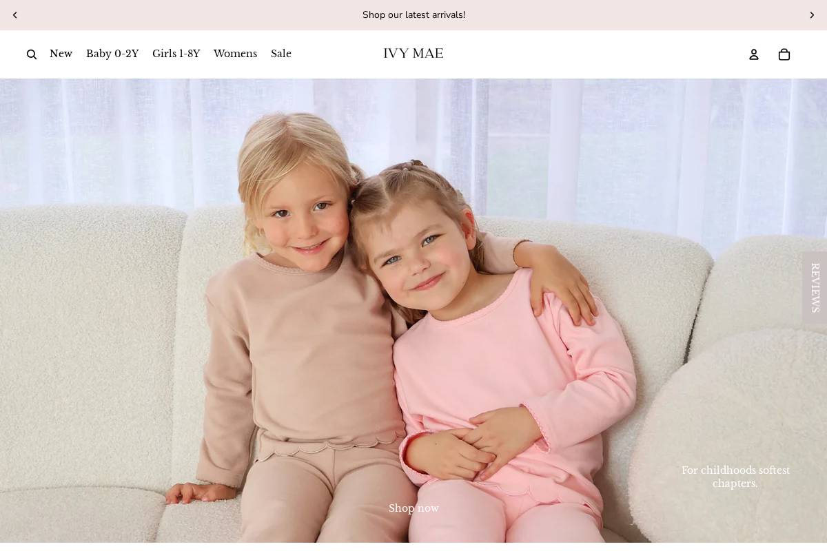 ivymaecollection.com homepage screenshot