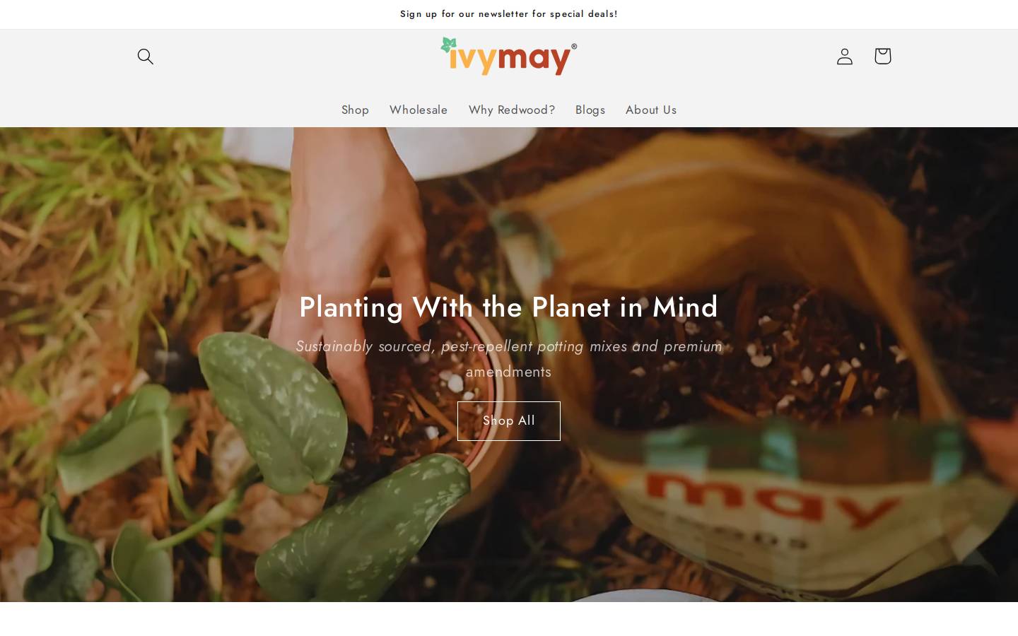ivymayco.com homepage screenshot