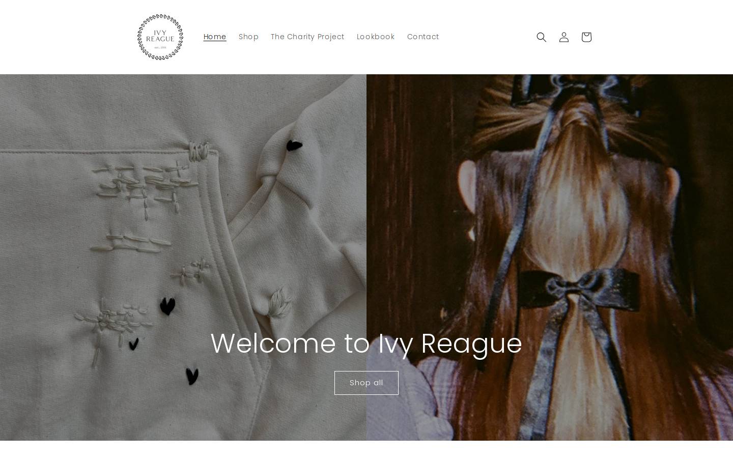 ivyreague.com homepage screenshot
