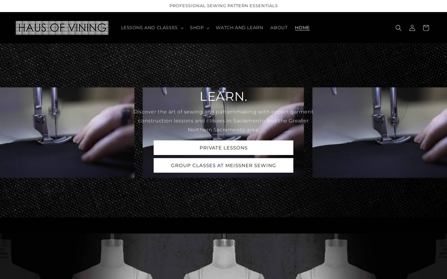 ivyvining.com homepage screenshot