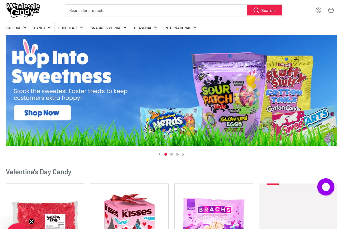 iwholesalecandy.ca homepage screenshot