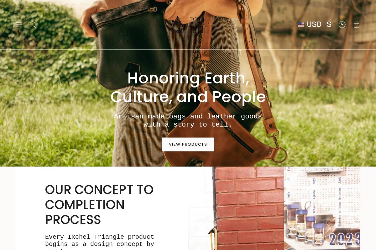 ixcheltriangle.com homepage screenshot