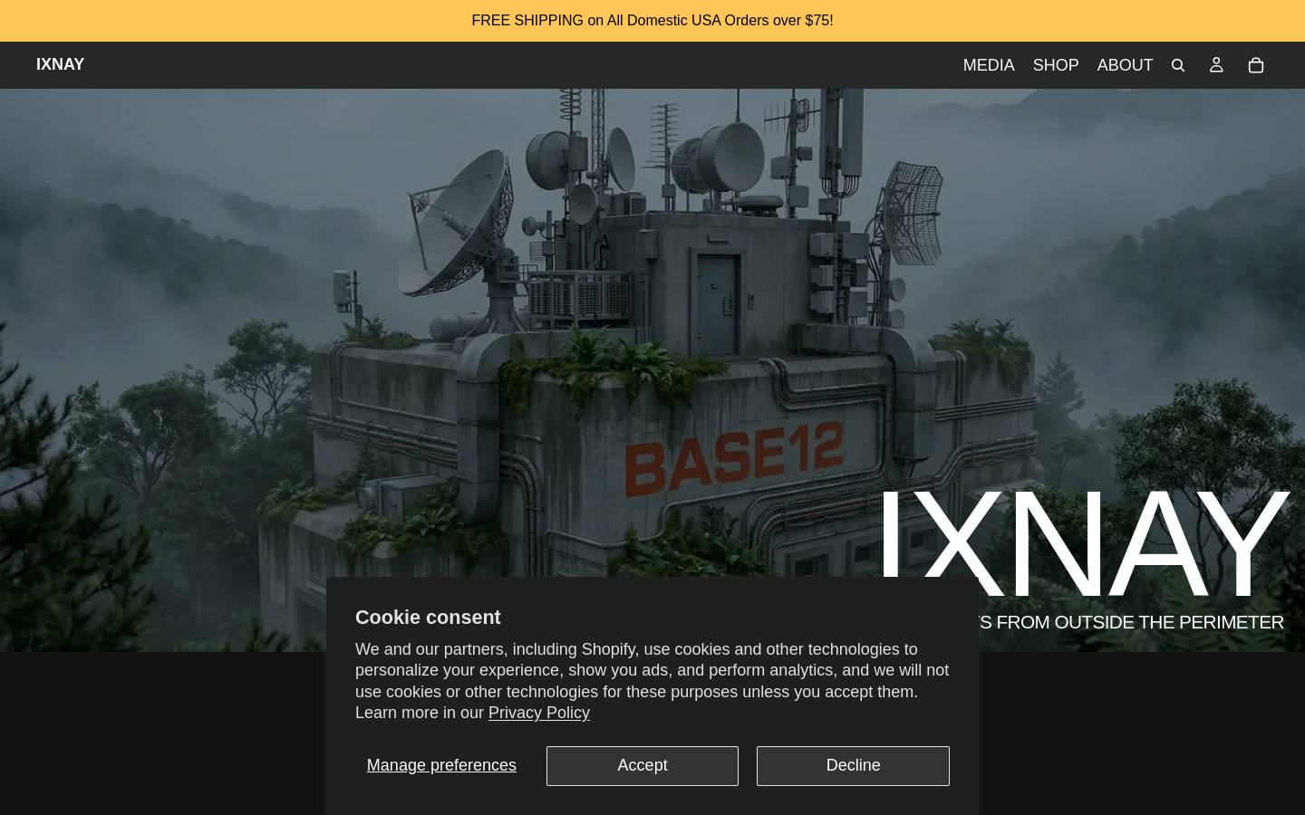ixnay.com homepage screenshot
