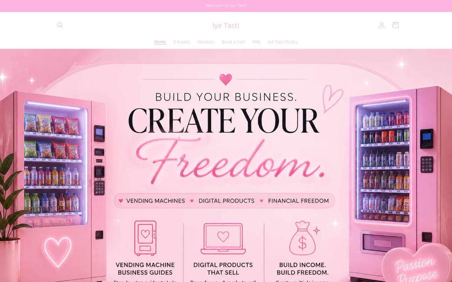 iyetasti.com homepage screenshot