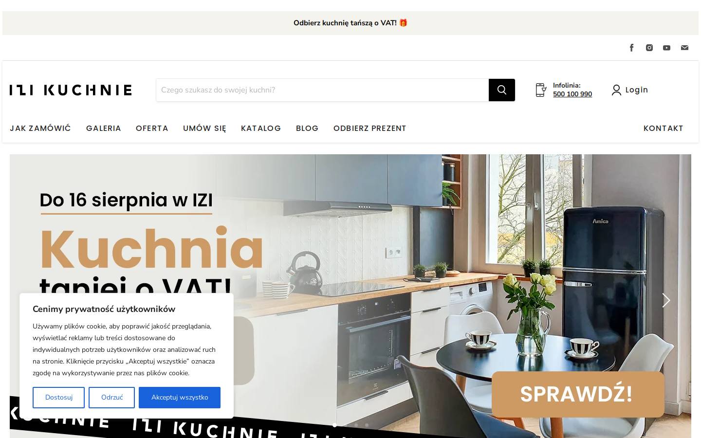 izikuchnie.pl homepage screenshot
