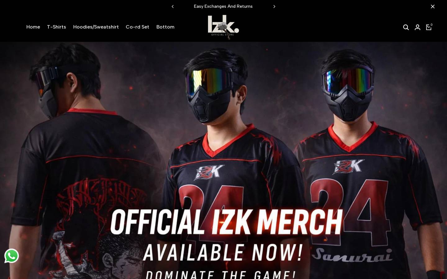 izkofficial.com homepage screenshot