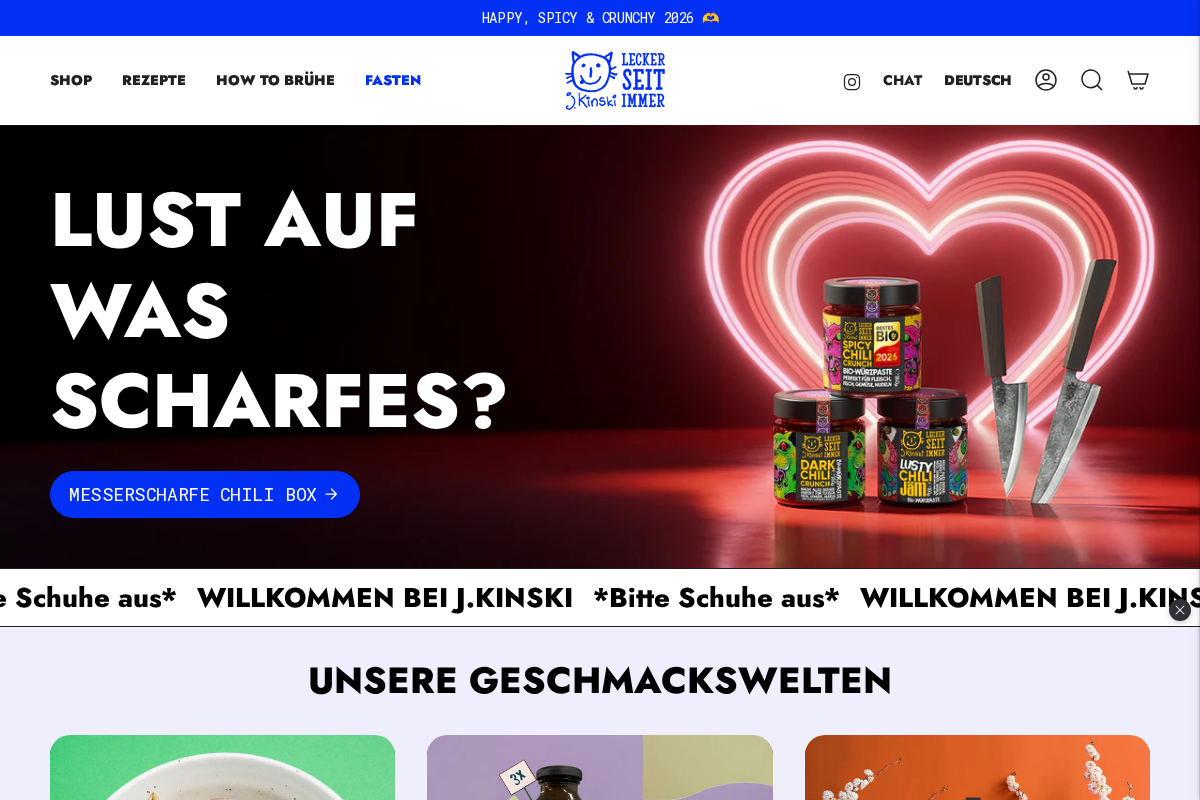 J. Kinski homepage screenshot