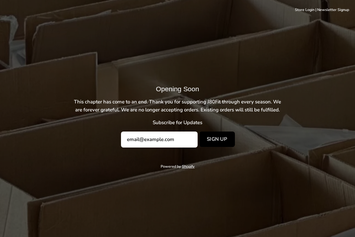 j80fitness.com homepage screenshot