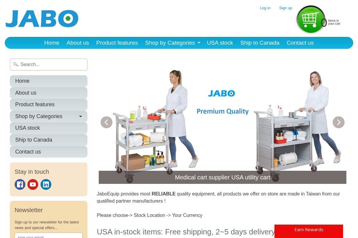jaboequip.com homepage screenshot