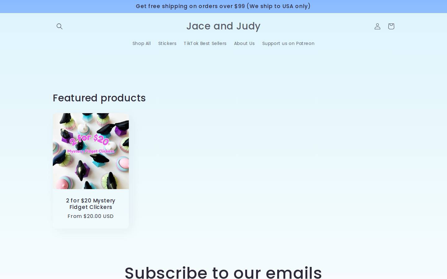 jaceandjudy.com homepage screenshot