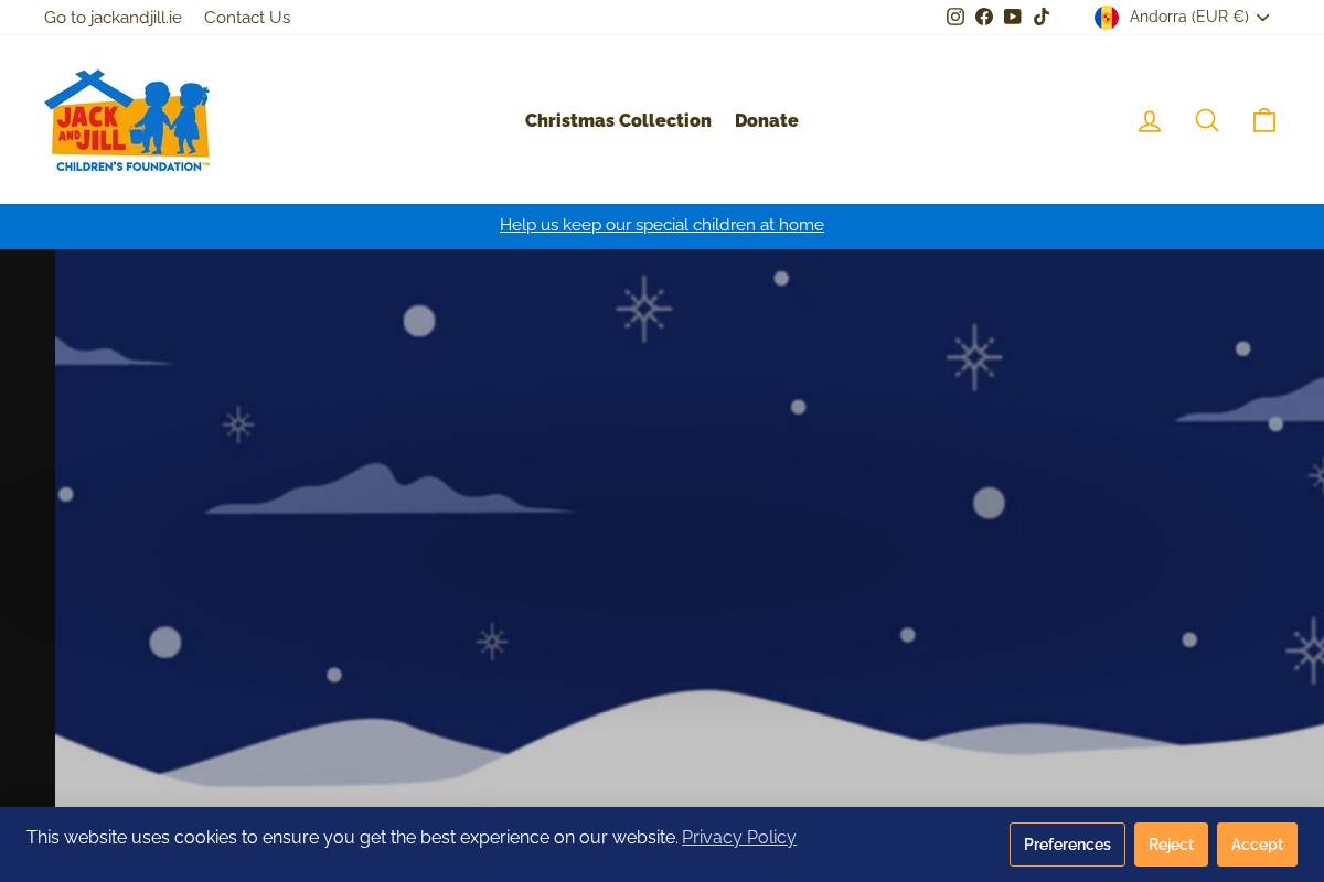 jackandjillstore.ie homepage screenshot