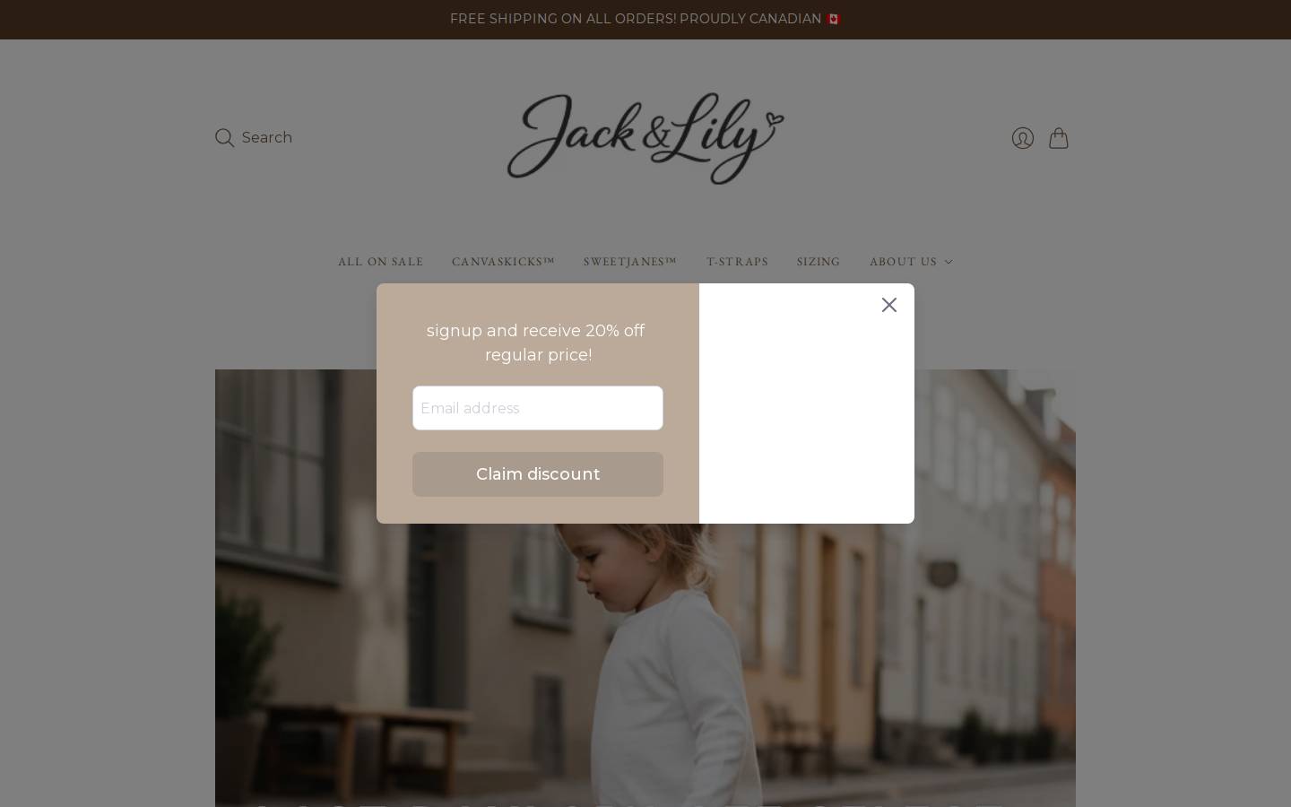 Jack & Lily homepage screenshot