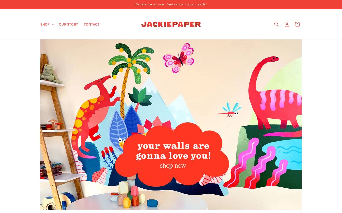 jackiepaper.la homepage screenshot