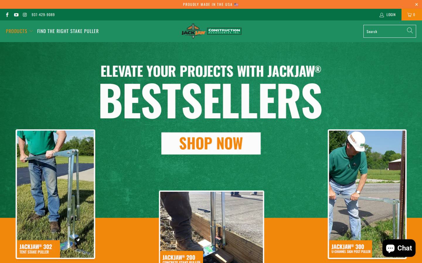 jackjaw.com homepage screenshot