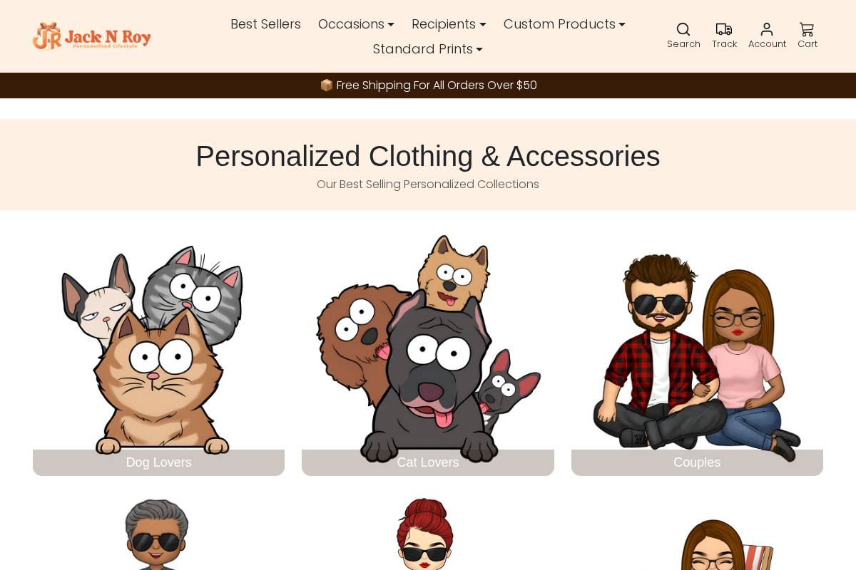 jacknroy.com homepage screenshot