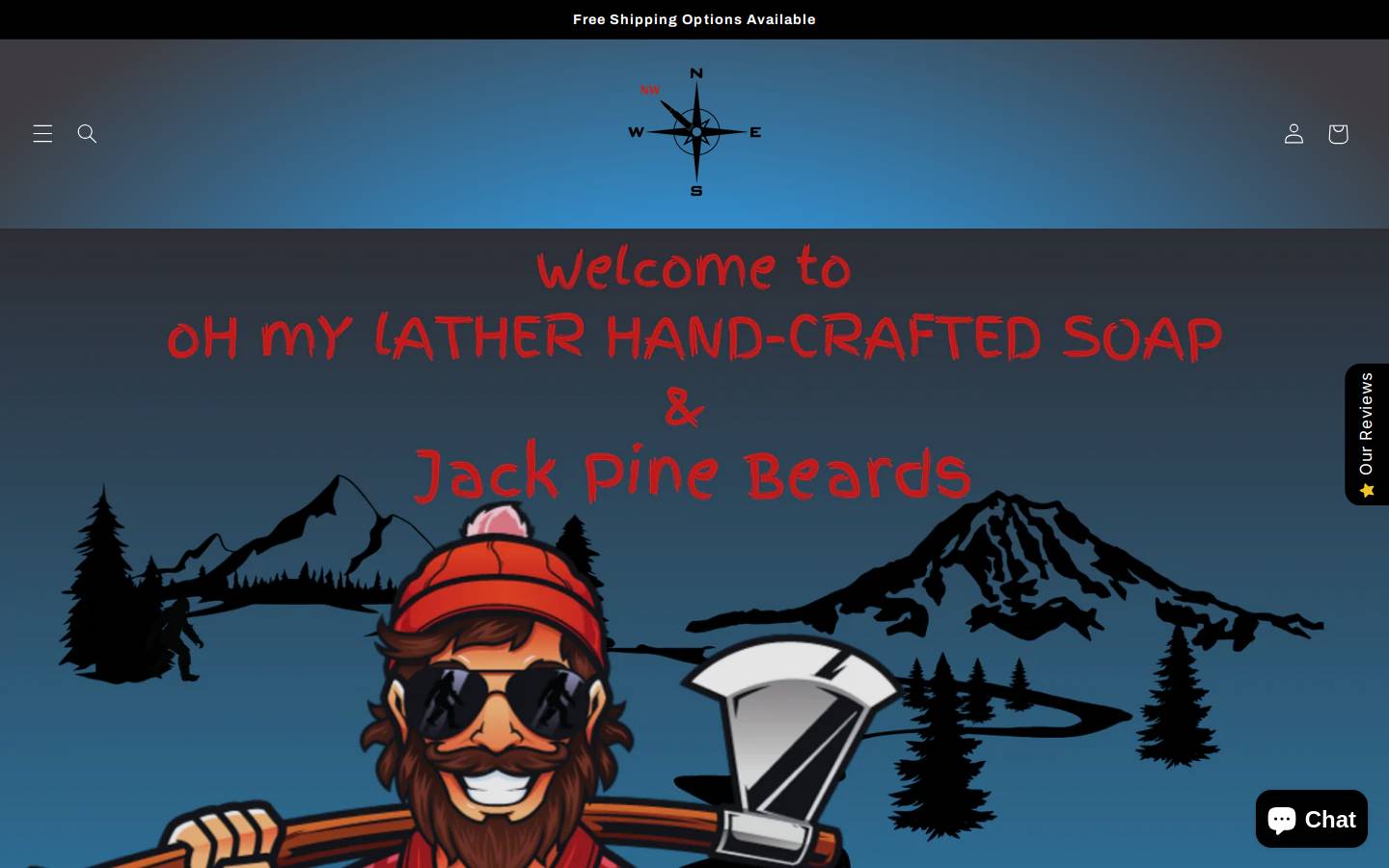 jackpinebeard.com homepage screenshot