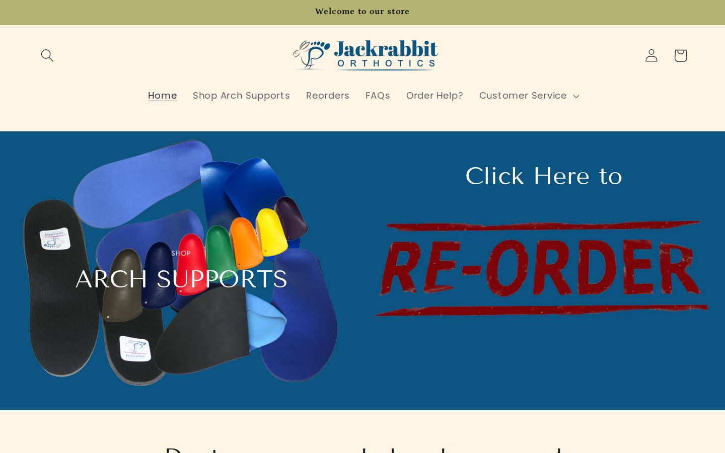 jackrabbitshoes.com homepage screenshot