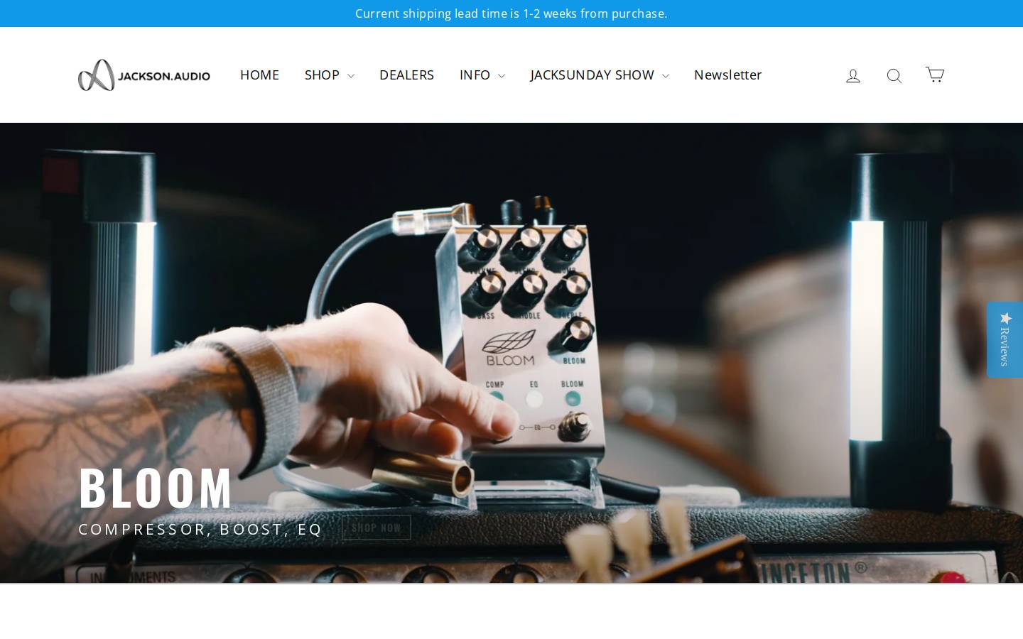 Jackson homepage screenshot