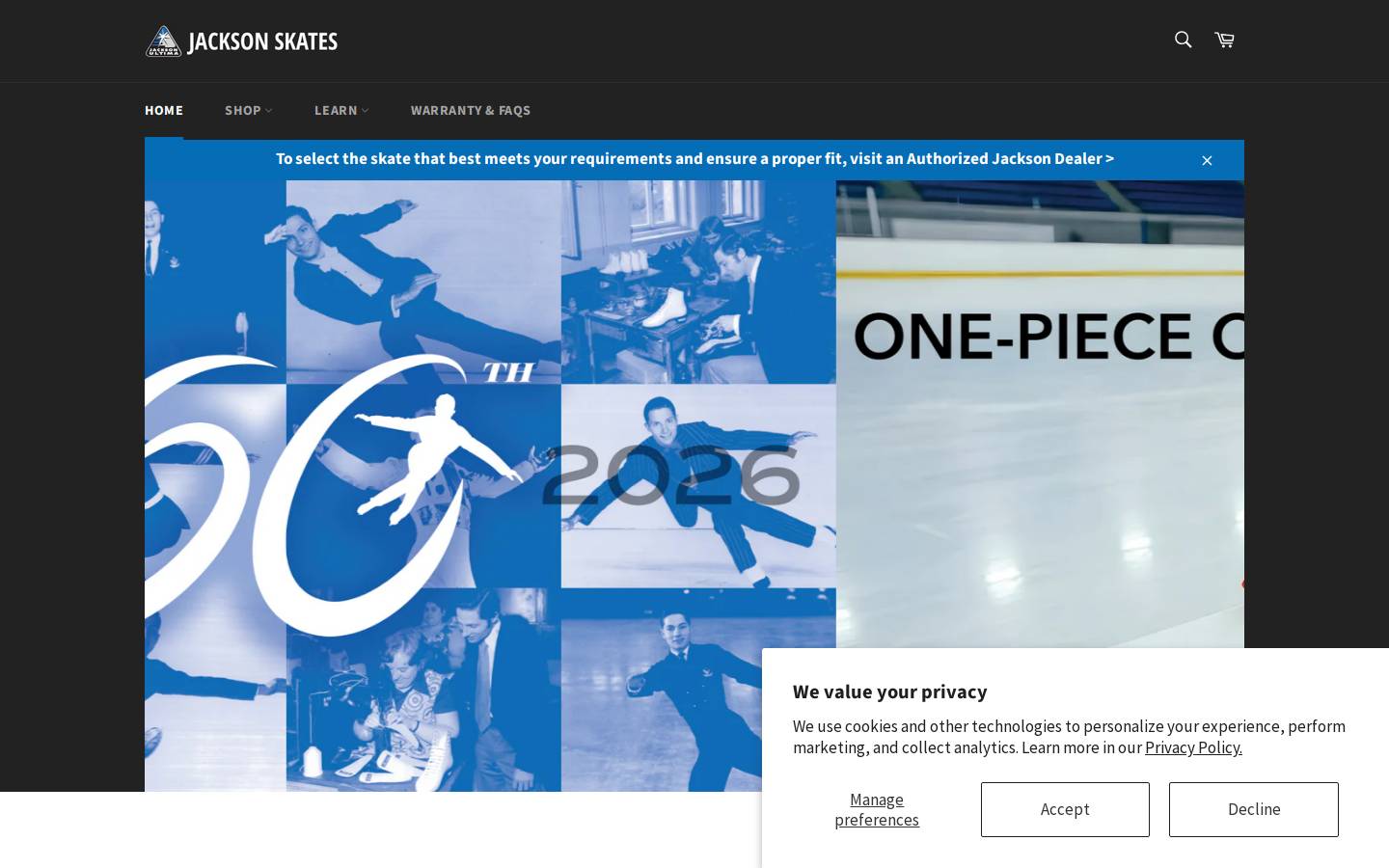 jacksonskate.com homepage screenshot