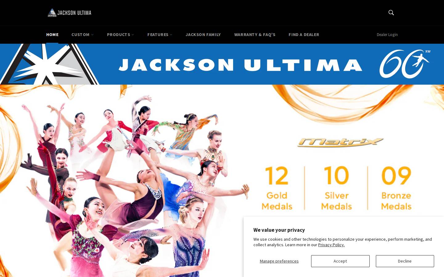 jacksonultima.com homepage screenshot