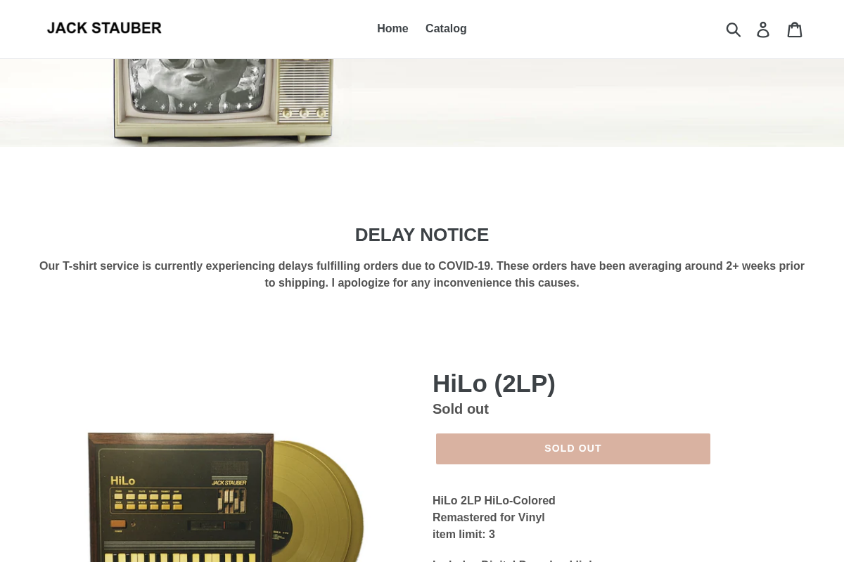 JackStauber homepage screenshot