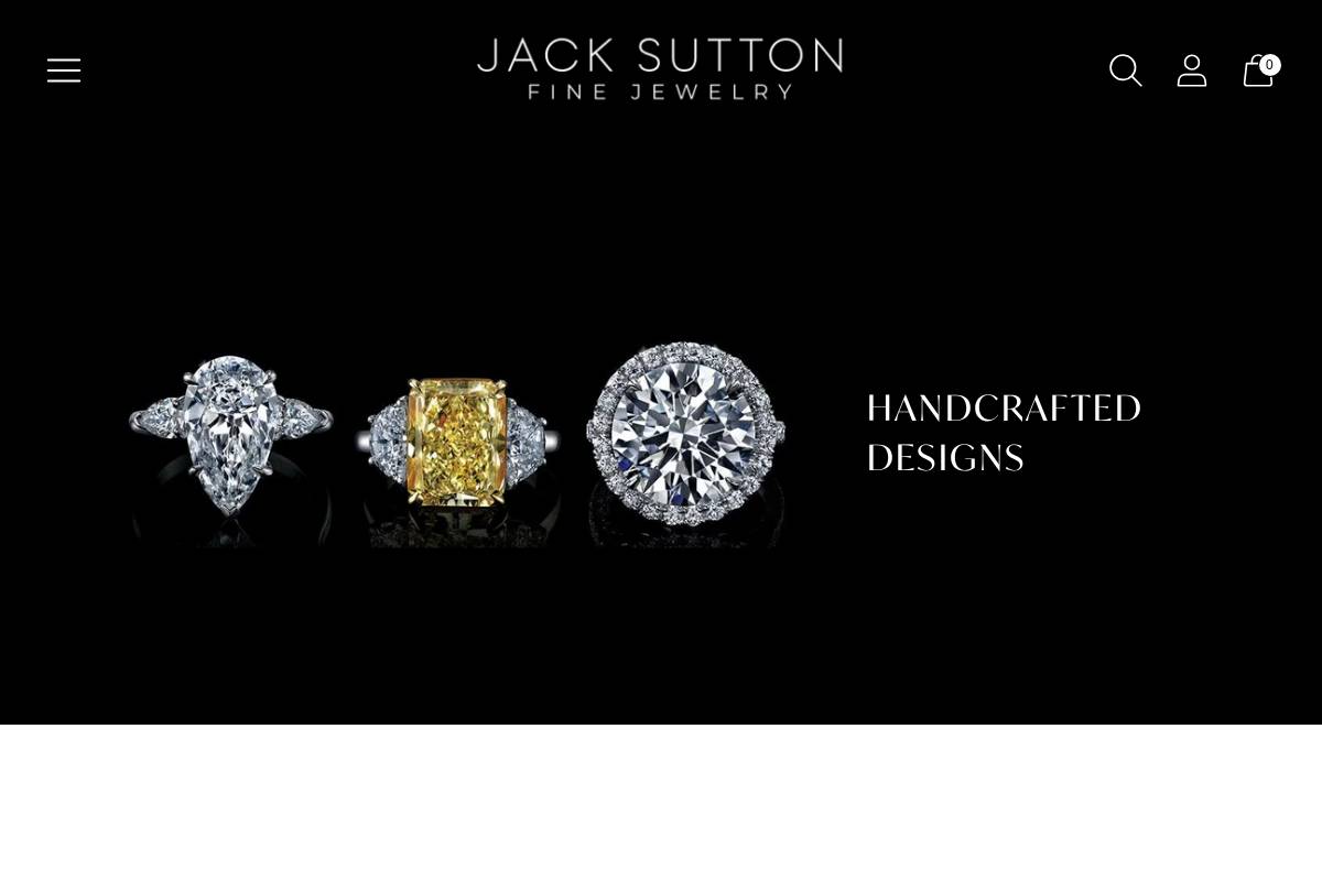 Jack Sutton Fine Jewelry homepage screenshot