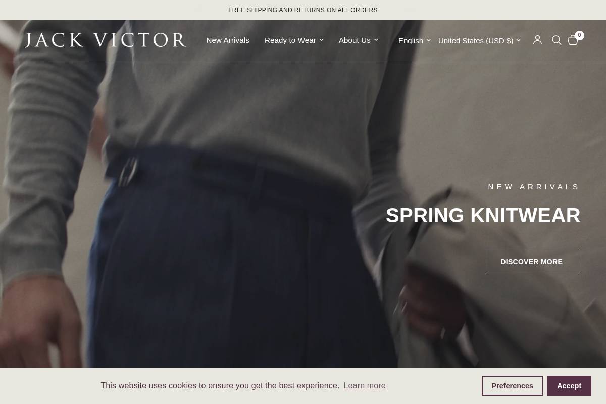 jackvictor.com homepage screenshot