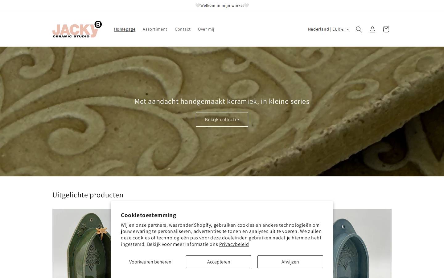 jacky-b.nl homepage screenshot