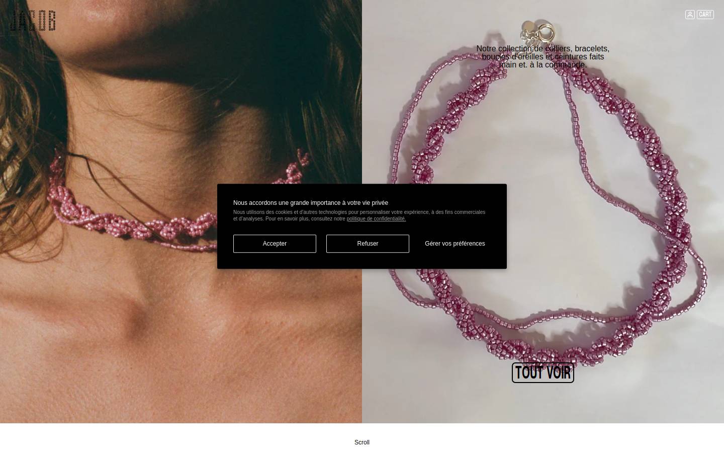 jacob-store.com homepage screenshot