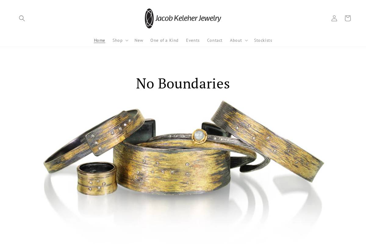 jacobkeleherjewelry.com homepage screenshot